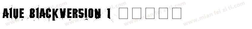 alue BlackVersion 1字体转换